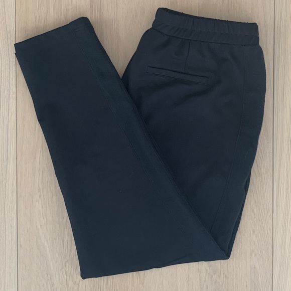 NWT SIZE XL LOLE MASSI ANKLE PANTS TROUSERS BLACK ATHLEISURE TRACK PANTS - Picture 1 of 9